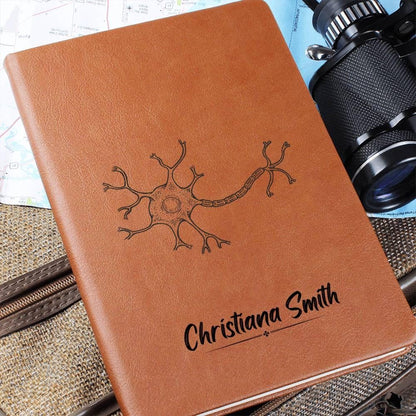 Personalized Neurology Leather Journal Gift – Neuroscience gifts – view 7
