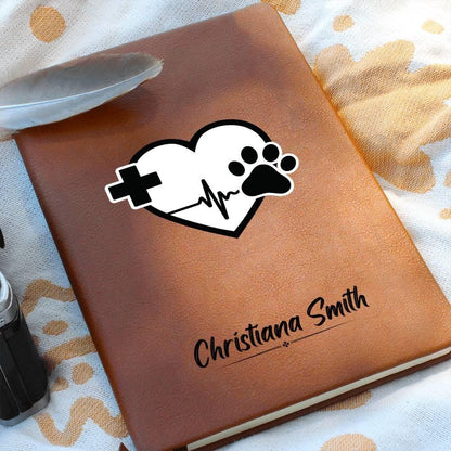 Personalized Veterinarian Leather Journal – Gift for Vet – view 8