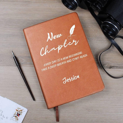 New Chapter Personalized Leather Journal – Graduation Gift – view 8