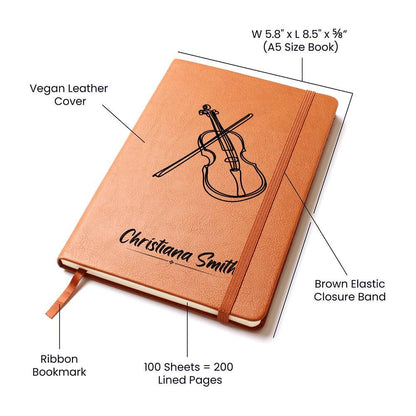 Personalized Violin Journal – Gift for Violinists – view 3