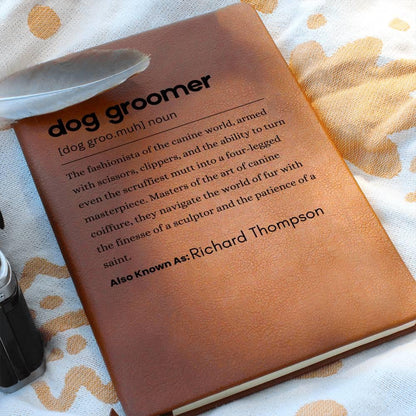 Dog Groomer Definition Journal – Gift for Dog Groomer – view 2