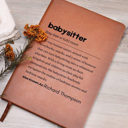 Personalized Babysitter Definition Journal – Gift for Nanny – view 8