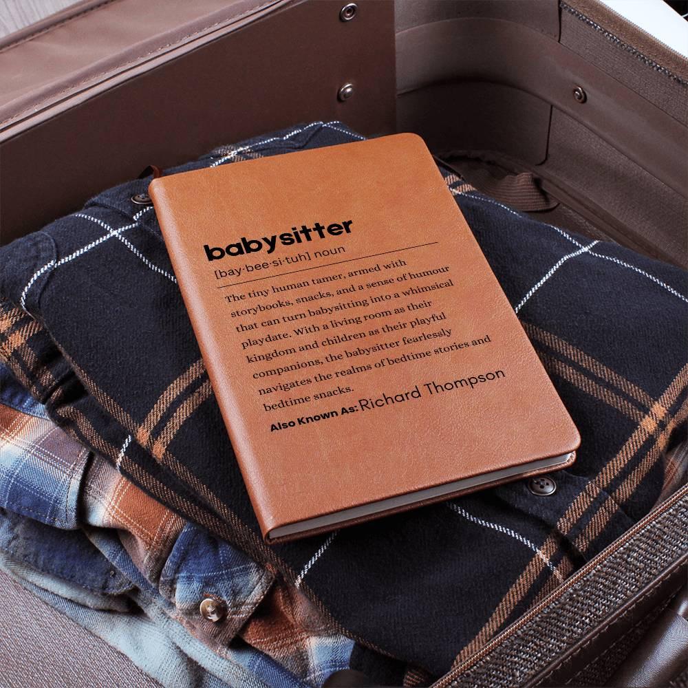 Personalized Babysitter Definition Journal – Gift for Nanny – view 7