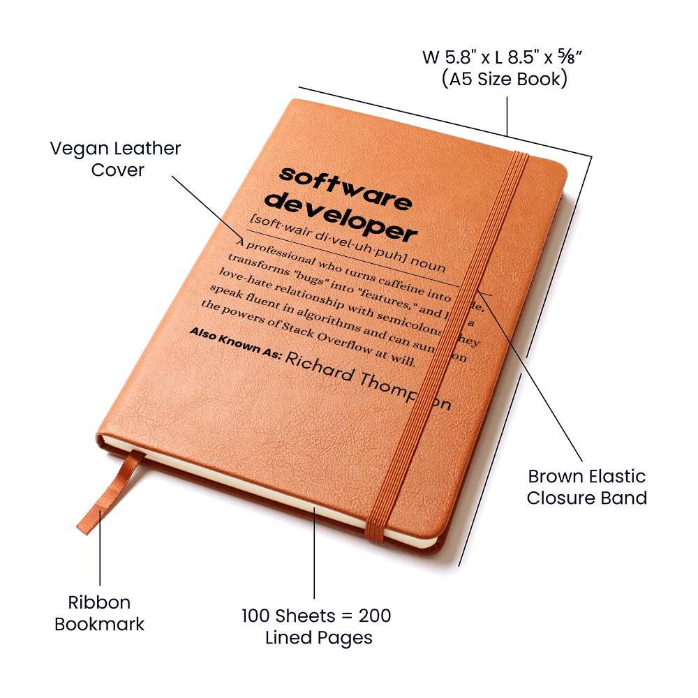 Software Developer Definition Journal – Gift for Programmer – view 5