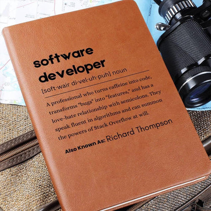 Software Developer Definition Journal – Gift for Programmer – view 3