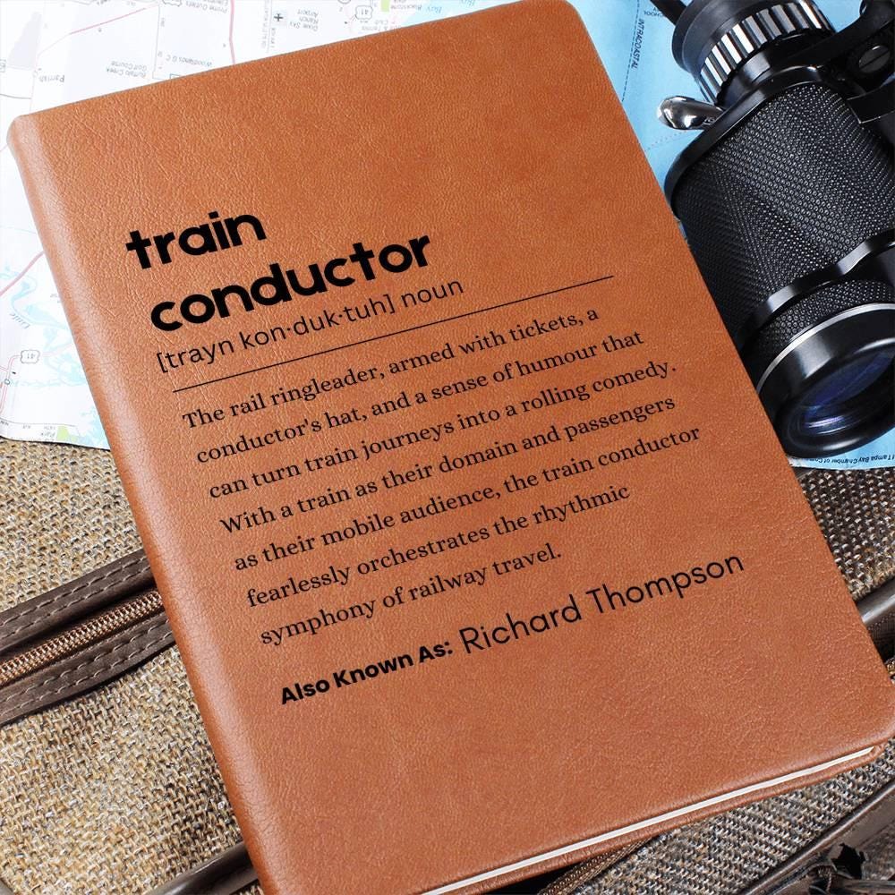 Train Conductor Definition Journal – Personalized Gift – view 6