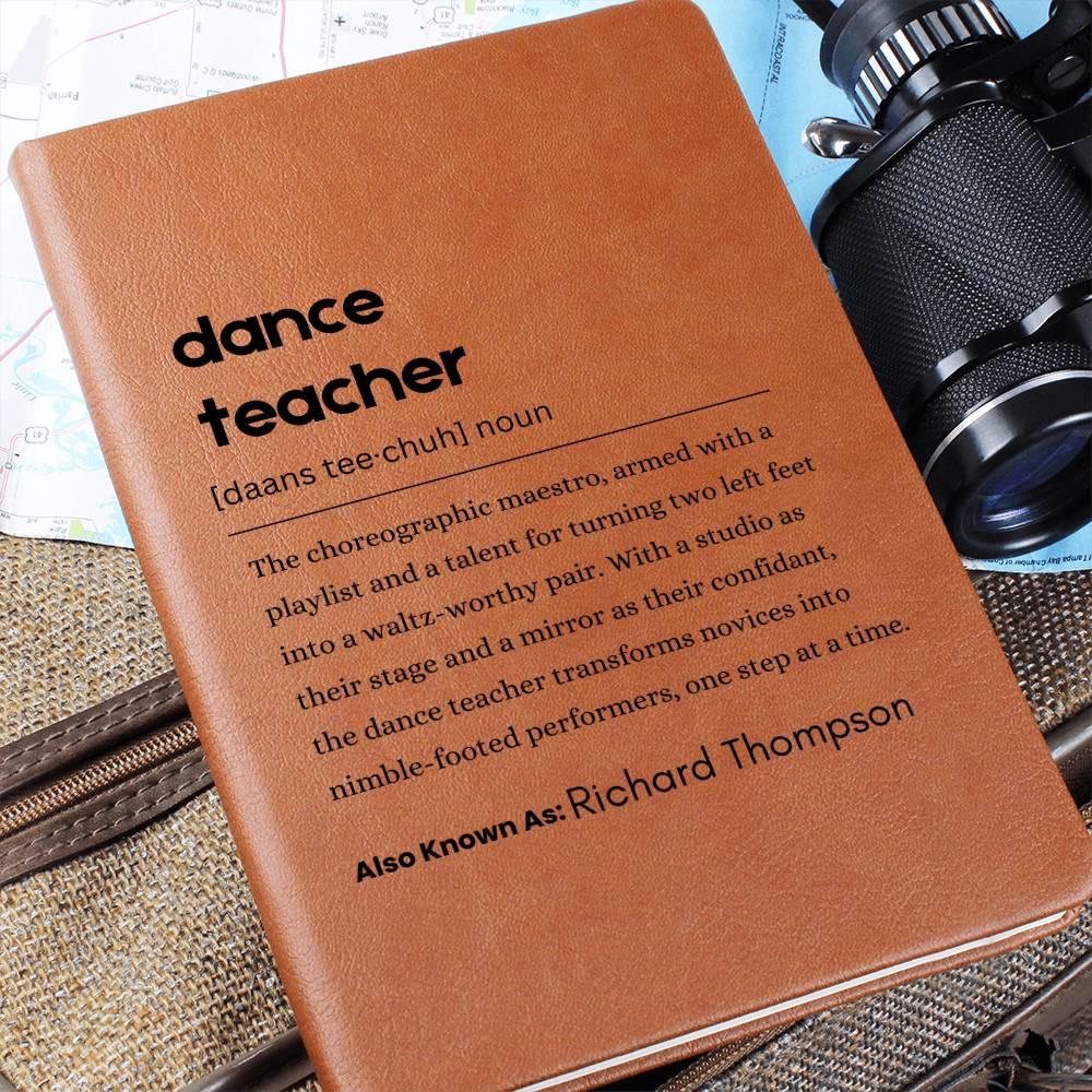 Dance Teacher Definition Journal – Gifts for Dance Instructor & Coach – view 5