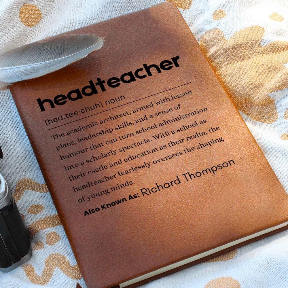 Personalized Headteacher Definition Journal – End-of-Year