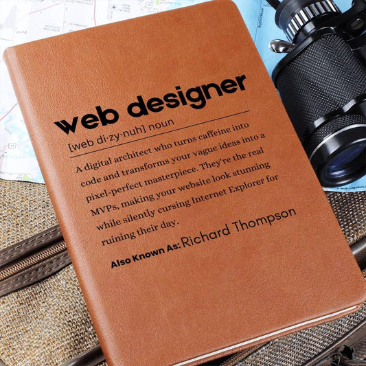 Web Designer Definition Journal – Gift for Website Designers