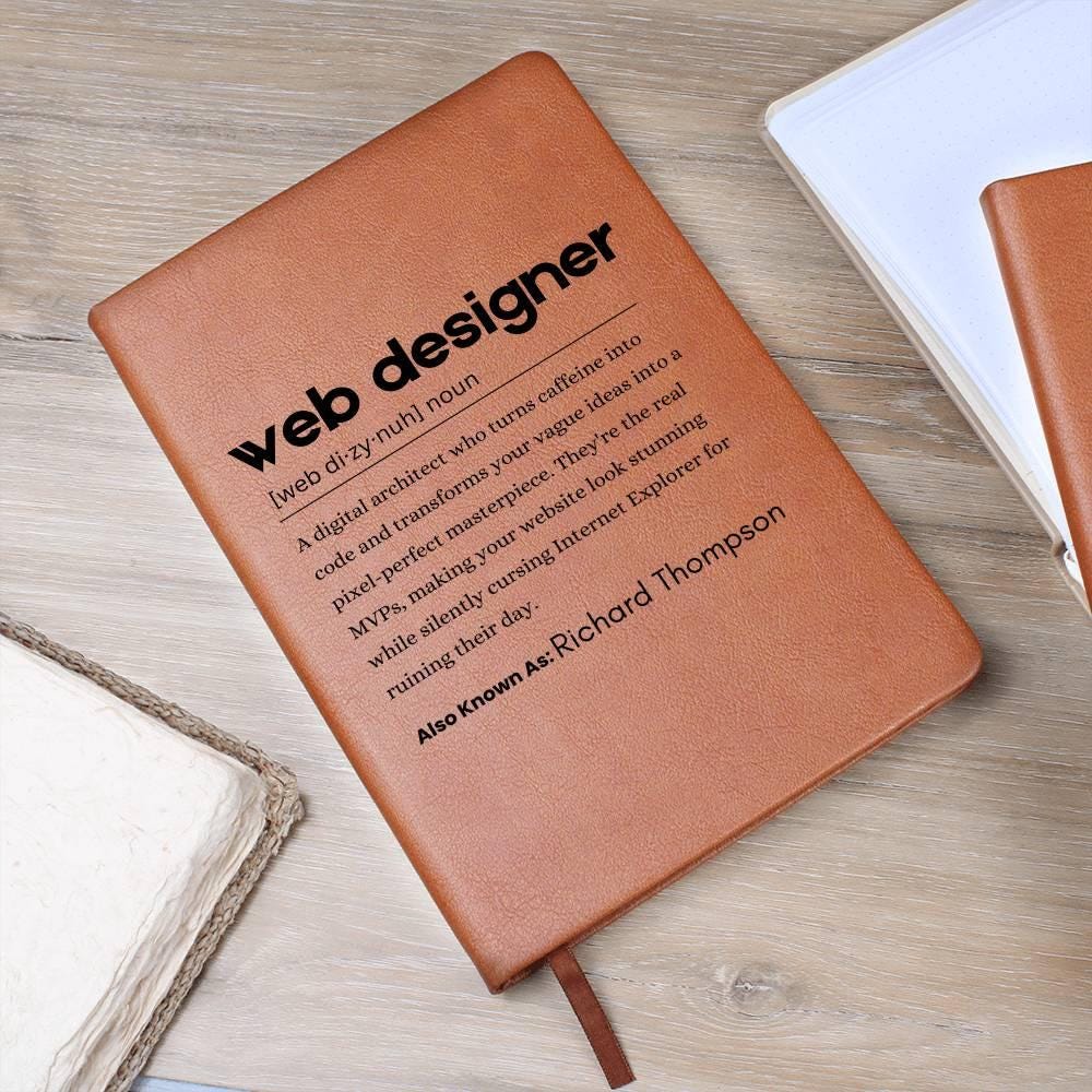 Web Designer Definition Journal – Gift for Website Designers – view 9