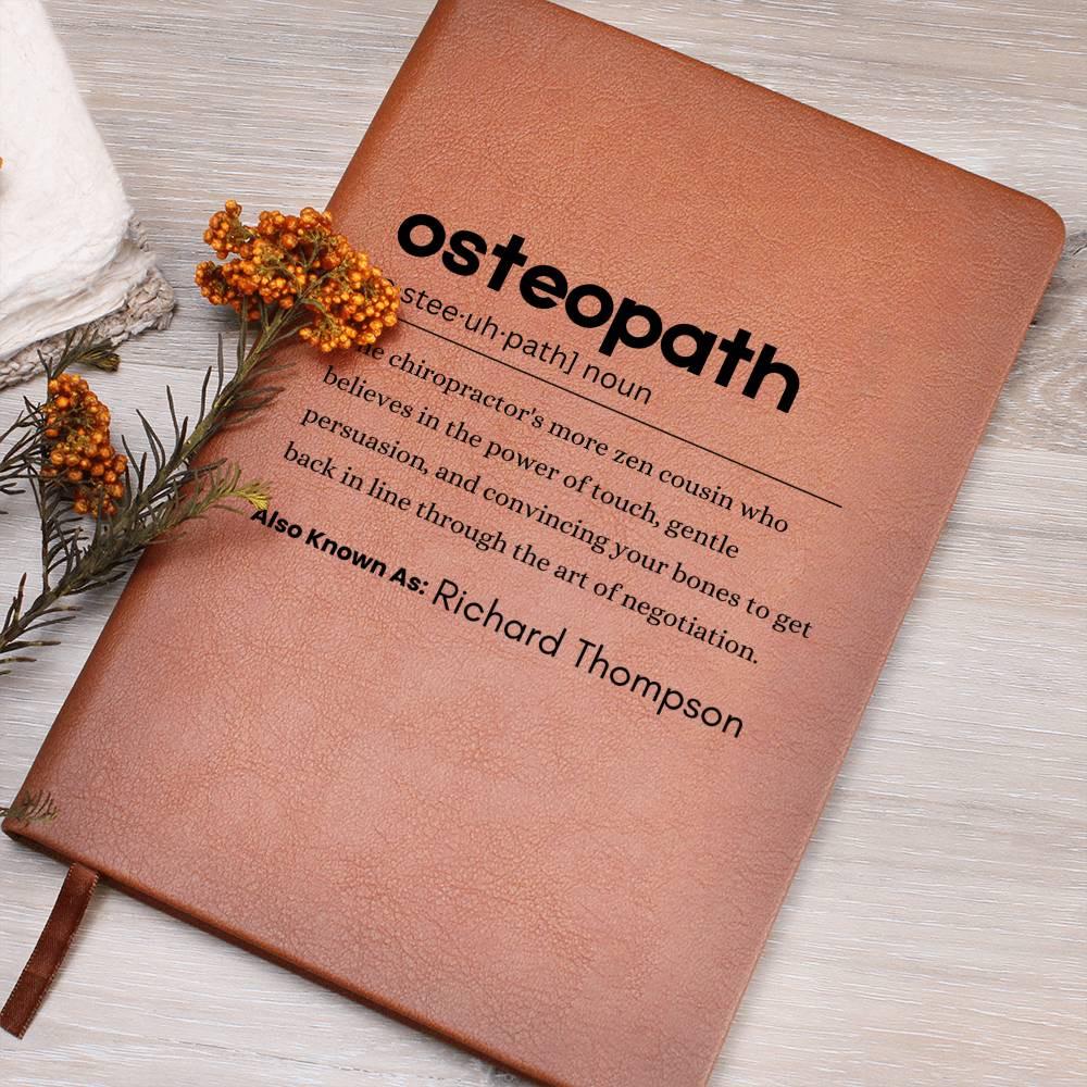 Personalized Osteopath Definition Journal – Gift for Osteopaths – view 9