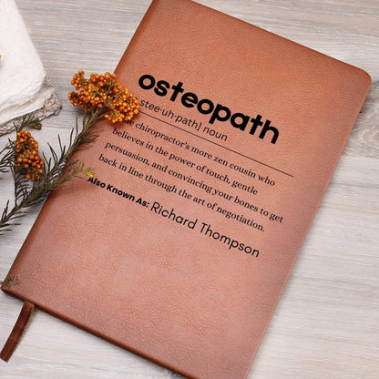 Personalized Osteopath Definition Journal – Gift for Osteopaths – view 9