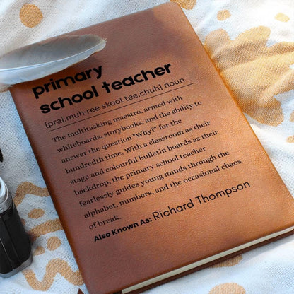 Primary School Teacher Definition Journal – Gift for teacher – view 6