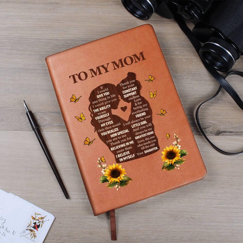 To my mom sunflower leather journal – Mothers day gifts – view 7