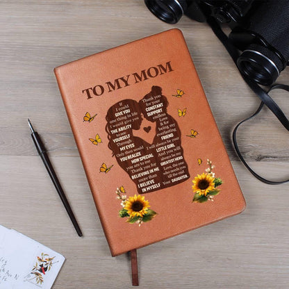 To my mom sunflower leather journal – Mothers day gifts – view 7
