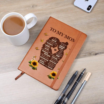 To my mom sunflower leather journal – Mothers day gifts – view 6