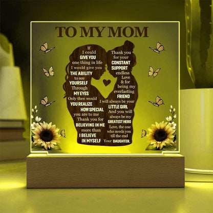 To My Mom Acrylic Plaque Gift from Daughter – Mother’s Day Gifts – view 5