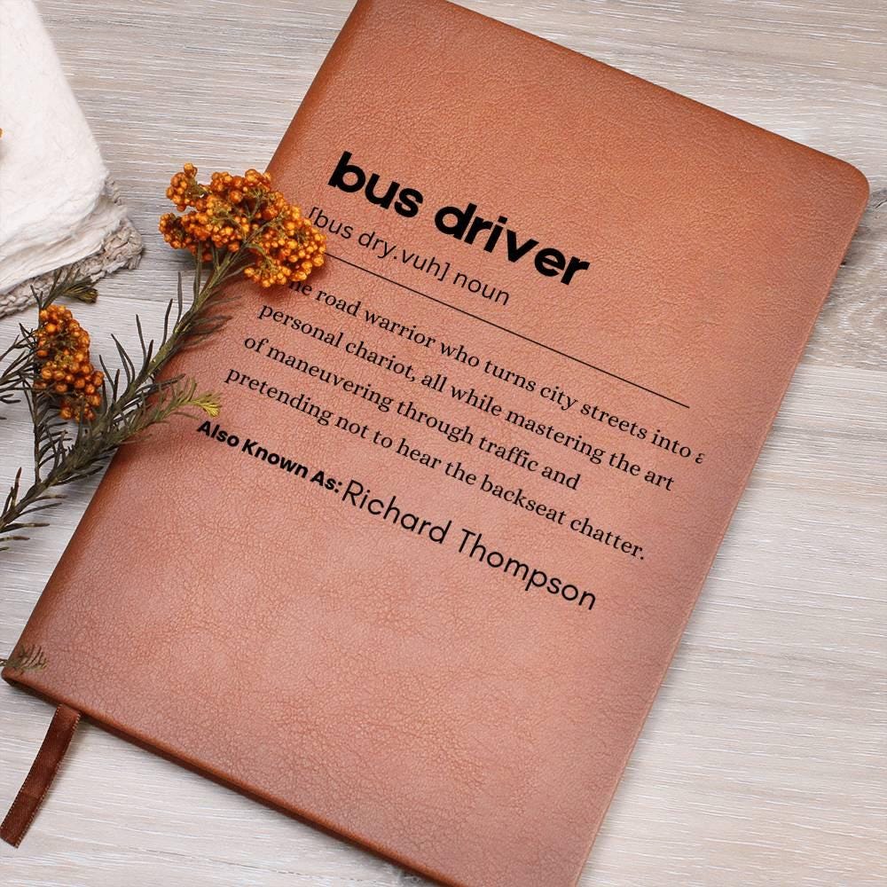 Personalized Bus Driver Definition Journal – view 8