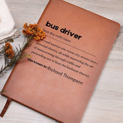 Personalized Bus Driver Definition Journal – view 8