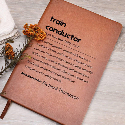 Train Conductor Definition Journal – Personalized Gift – view 8