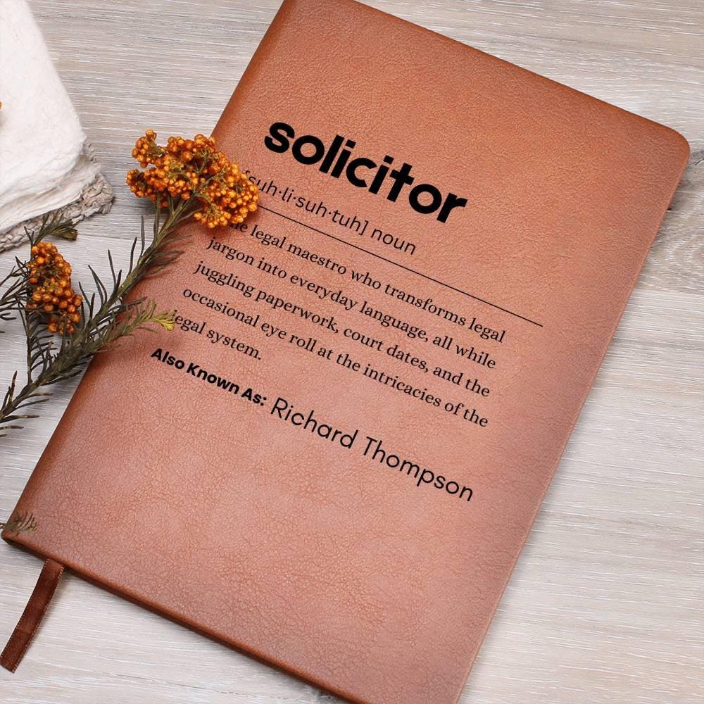 Personalized Solicitor Definition Journal – Gift for Solicitor – view 8