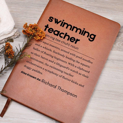 Swimming Teacher Definition Journal – Thank You Gift – view 8