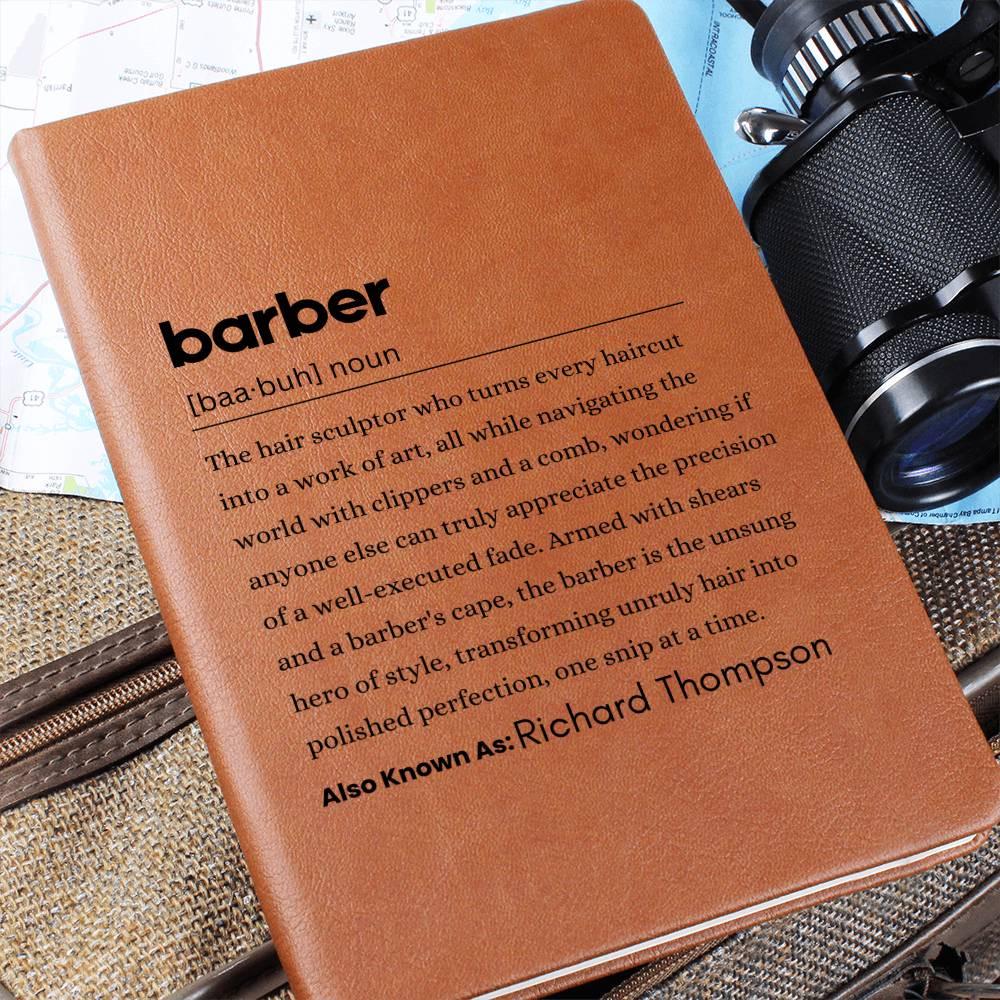 Personalized Barber Definition Journal – Gift for Barbers
