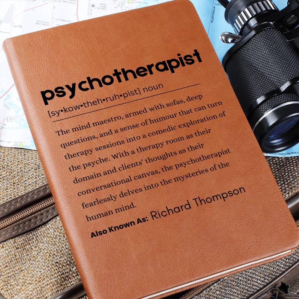 Psychotherapist Definition Journal – Gift for Therapists – view 5