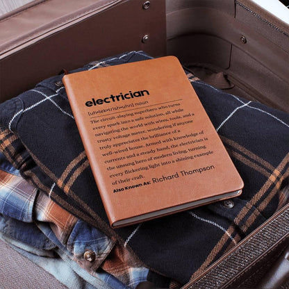 Electrician Definition Journal – Personalized Electrician Notebook – view 9