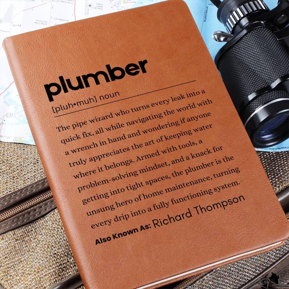 Personalized Plumber Definition Journal – Plumbing Gift – view 6