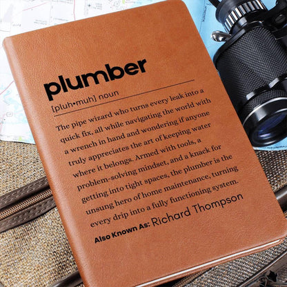 Personalized Plumber Definition Journal – Plumbing Gift – view 6