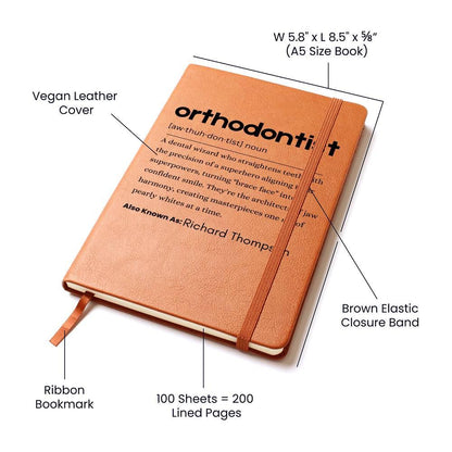 Orthodontist Definition Journal – Personalized Orthodontic Gift – view 5