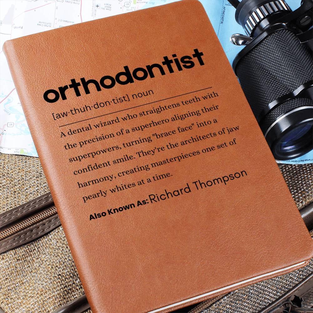 Orthodontist Definition Journal – Personalized Orthodontic Gift – view 6