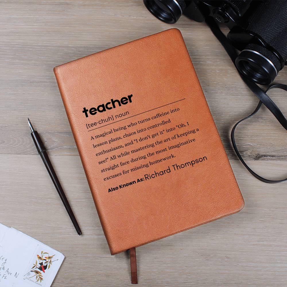 Teacher Definition Journal – Gift for teacher – view 10
