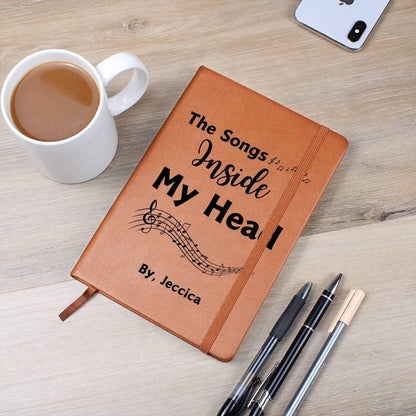 Personalized Songwriting Leather Journal – Musician Gift – view 3