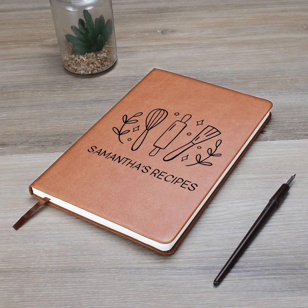 Personalized Recipe Leather Journal – Gifts for Chef – view 7