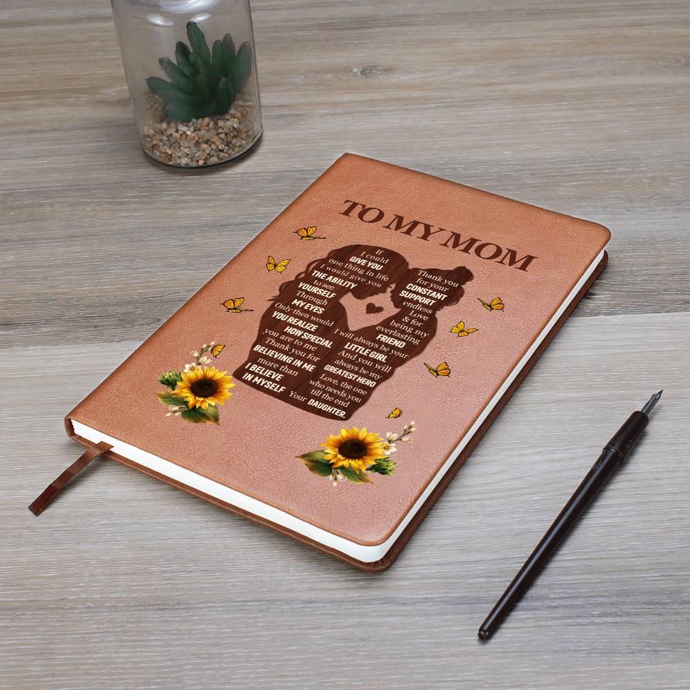 To my mom sunflower leather journal – Mothers day gifts – view 10
