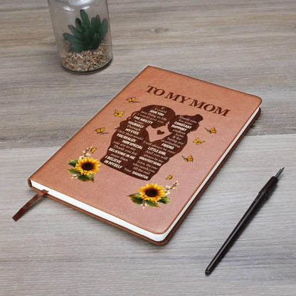 To my mom sunflower leather journal – Mothers day gifts – view 10