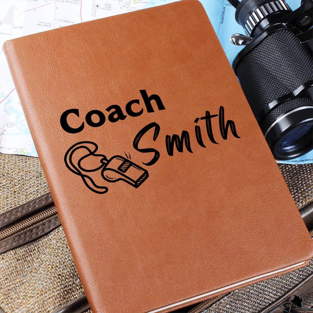 Personalized Coach Leather Journal – Gifts for Coach – view 9