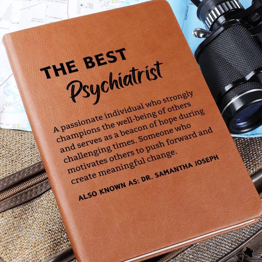 Personalized Psychiatrist Leather Journal – Gifts for Psychiatrist – view 7