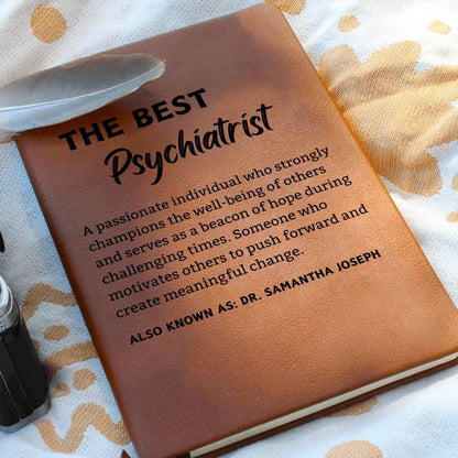 Personalized Psychiatrist Leather Journal – Gifts for Psychiatrist