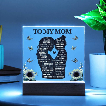 To My Mom Acrylic Plaque Gift from Daughter – Mother’s Day Gifts – view 2