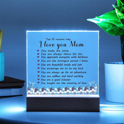 10 Reasons why Mom personalized Acrylic Plaque – Mothers Day gifts – view 4