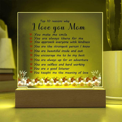 10 Reasons why Mom personalized Acrylic Plaque – Mothers Day gifts – view 5
