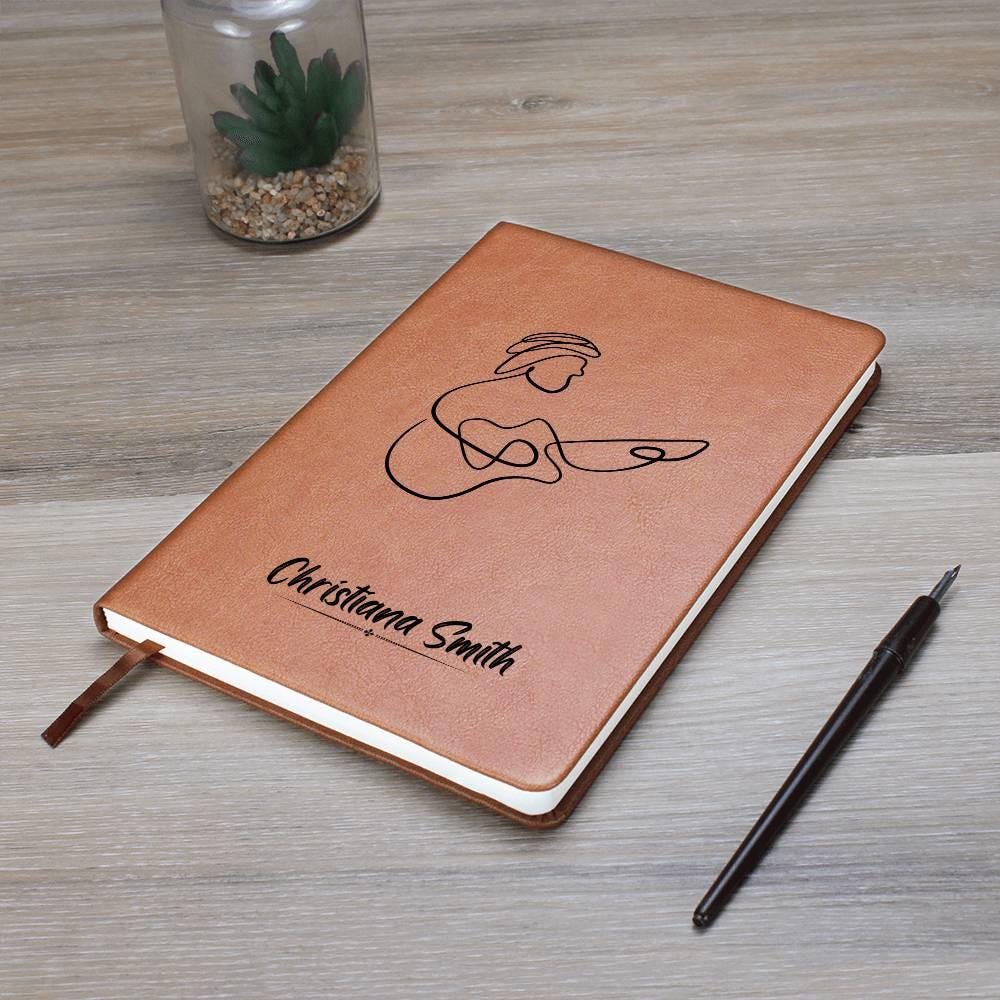 Personalized Leather Journal For Guitarist – Guitarist Gift – view 8