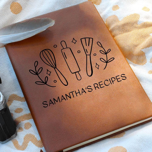 Personalized Recipe Leather Journal – Gifts for Chef