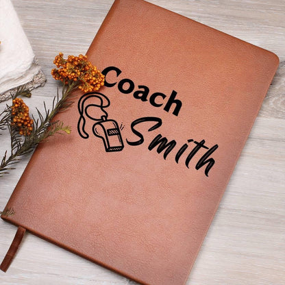 Personalized Coach Leather Journal – Gifts for Coach – view 2