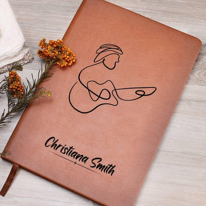Personalized Leather Journal For Guitarist – Guitarist Gift – view 9