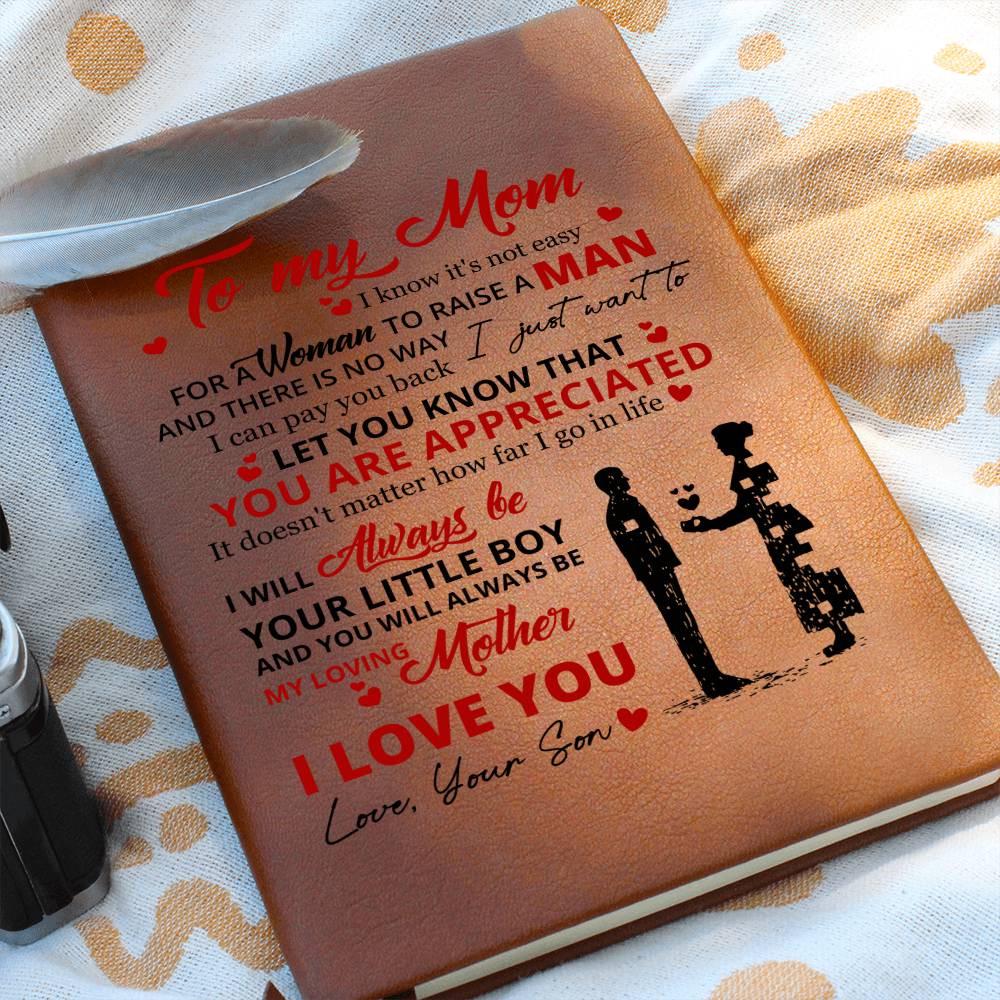 Personalized To My Mom Leather Journal – Gift for mom – view 9