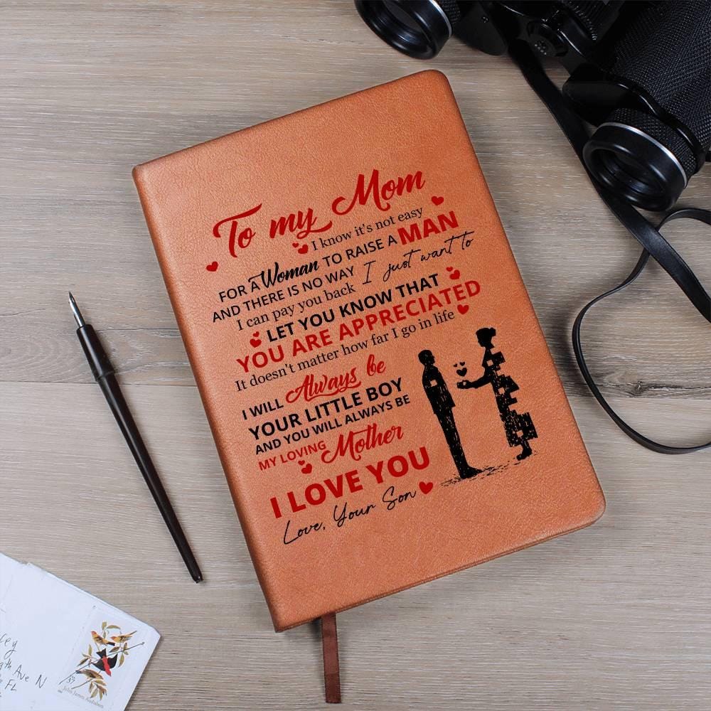 Personalized To My Mom Leather Journal – Gift for mom – view 6